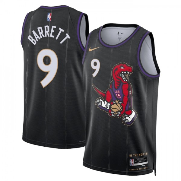 Toronto Raptors Trikot RJ Barrett Nike 2024-25 City Edition Schwarz Swingman - Herren